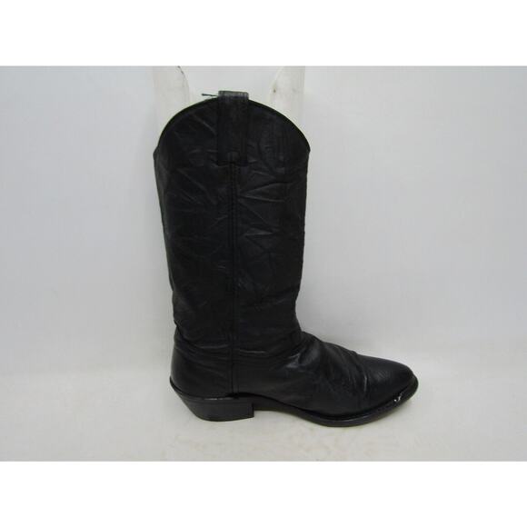 Unbranded Mens Size 8 D Black Leather Western Cowboy Boots main image 10
